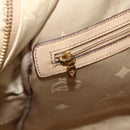 MCM Vicetos Logogram Backpack PVC Beige Gold Auth ka4282-22