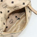 MCM Vicetos Logogram Backpack PVC Beige Gold Auth ka4282-24