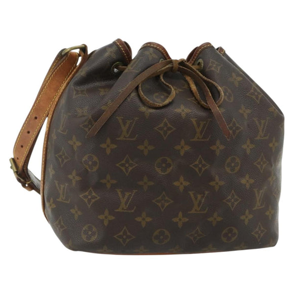 LOUIS VUITTON Monogram Petit Noe Shoulder Bag M42226 LV Auth ka4283