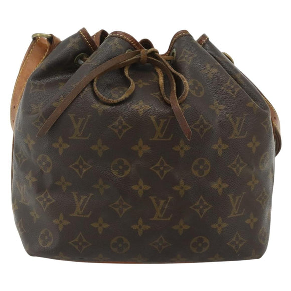 LOUIS VUITTON Monogram Petit Noe Shoulder Bag M42226 LV Auth ka4283