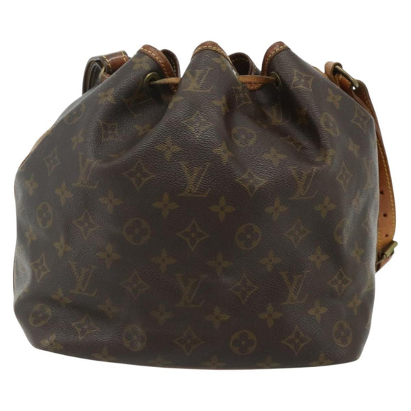 LOUIS VUITTON Monogram Petit Noe Shoulder Bag M42226 LV Auth ka4283