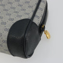 GUCCI Micro GG Supreme Clutch Bag PVC Navy Gold 014 89 0094 Auth ka4286-10