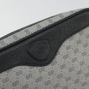GUCCI Micro GG Supreme Clutch Bag PVC Navy Gold 014 89 0094 Auth ka4286-12