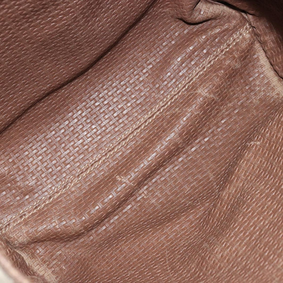 Salvatore Ferragamo Gancini Reversible Tote Bag Leather Brown Gold Auth ka4287A
