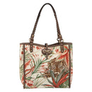 Salvatore Ferragamo Gancini Reversible Tote Bag Leather Brown Gold Auth ka4287A-13