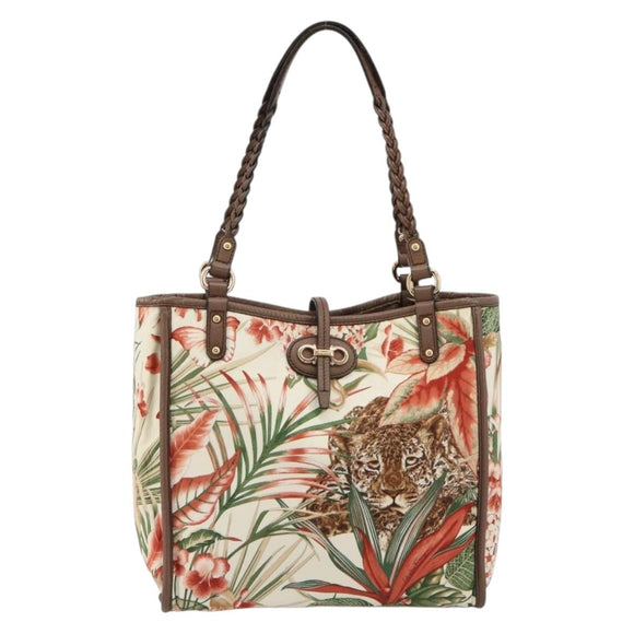 Salvatore Ferragamo Gancini Reversible Tote Bag Leather Brown Gold Auth ka4287A