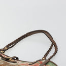 Salvatore Ferragamo Gancini Reversible Tote Bag Leather Brown Gold Auth ka4287A-8