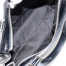 Salvatore Ferragamo Gancini Hand Bag Leather 2way Black Silver Auth ka4288-11