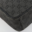 GUCCI GG Canvas Shoulder Bag Black Silver 03136 Auth ka4292-11