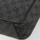 GUCCI GG Canvas Shoulder Bag Black Silver 03136 Auth ka4292-12