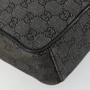 GUCCI GG Canvas Shoulder Bag Black Silver 03136 Auth ka4292-13
