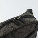 GUCCI GG Canvas Shoulder Bag Black Silver 03136 Auth ka4292-14