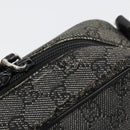 GUCCI GG Canvas Shoulder Bag Black Silver 03136 Auth ka4292-15