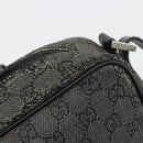 GUCCI GG Canvas Shoulder Bag Black Silver 03136 Auth ka4292-16