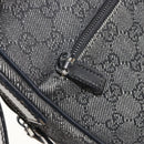 GUCCI GG Canvas Shoulder Bag Black Silver 03136 Auth ka4292-23