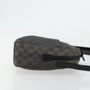 GUCCI GG Canvas Shoulder Bag Black Silver 03136 Auth ka4292-4