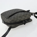 GUCCI GG Canvas Shoulder Bag Black Silver 03136 Auth ka4292-6