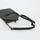 GUCCI GG Canvas Shoulder Bag Black Silver 03136 Auth ka4292-7
