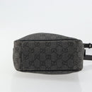 GUCCI GG Canvas Shoulder Bag Black Silver 03136 Auth ka4292-9