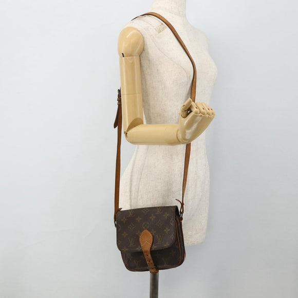 LOUIS VUITTON Monogram Cartouchiere PM Shoulder Bag M51254 LV Auth ka4293