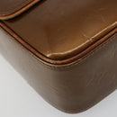 LOUIS VUITTON Monogram Vernis Christie GM Shoulder Bag Bronze M91107 Auth ka4295-11