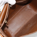 LOUIS VUITTON Monogram Vernis Christie GM Shoulder Bag Bronze M91107 Auth ka4295-19