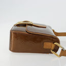 LOUIS VUITTON Monogram Vernis Christie GM Shoulder Bag Bronze M91107 Auth ka4295-4