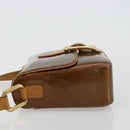 LOUIS VUITTON Monogram Vernis Christie GM Shoulder Bag Bronze M91107 Auth ka4295-5