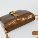 LOUIS VUITTON Monogram Vernis Christie GM Shoulder Bag Bronze M91107 Auth ka4295-6