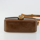 LOUIS VUITTON Monogram Vernis Christie GM Shoulder Bag Bronze M91107 Auth ka4295-9