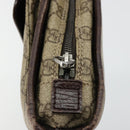 GUCCI GG Supreme Hand Bag PVC Beige Silver 108844 Auth ka4299-14