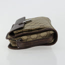 GUCCI GG Supreme Hand Bag PVC Beige Silver 108844 Auth ka4299-5