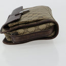 GUCCI GG Supreme Hand Bag PVC Beige Silver 108844 Auth ka4299-7