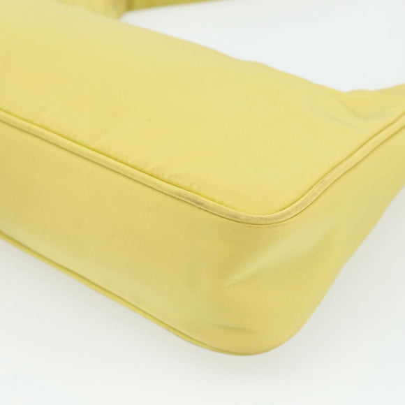 PRADA Hand Bag Nylon Yellow Yellow Auth ka4300A