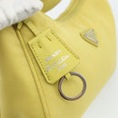 PRADA Hand Bag Nylon Yellow Yellow Auth ka4300A-10