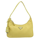 PRADA Hand Bag Nylon Yellow Yellow Auth ka4300A-13