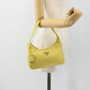 PRADA Hand Bag Nylon Yellow Yellow Auth ka4300A-22