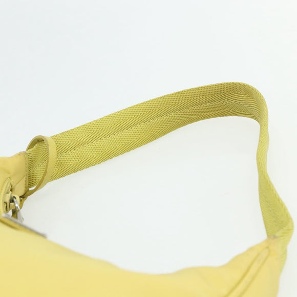 PRADA Hand Bag Nylon Yellow Yellow Auth ka4300A