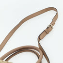 GUCCI Diamante Hand Bag Canvas 2way Beige Gold 247902 Auth ka4301-14