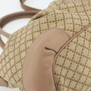 GUCCI Diamante Hand Bag Canvas 2way Beige Gold 247902 Auth ka4301-15