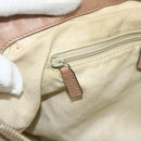 GUCCI Diamante Hand Bag Canvas 2way Beige Gold 247902 Auth ka4301-22
