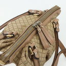 GUCCI Diamante Hand Bag Canvas 2way Beige Gold 247902 Auth ka4301-6