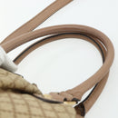 GUCCI Diamante Hand Bag Canvas 2way Beige Gold 247902 Auth ka4301-8