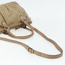 GUCCI Diamante Hand Bag Canvas 2way Beige Gold 247902 Auth ka4301-9
