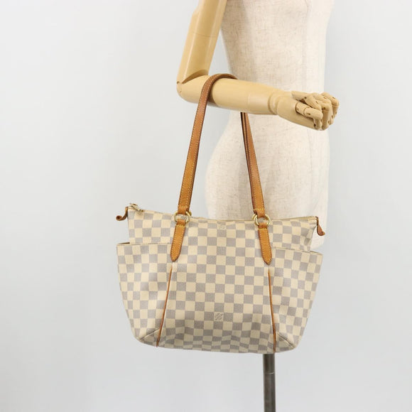 LOUIS VUITTON Damier Azur Totally PM Tote Bag N41280 LV Auth ka4302
