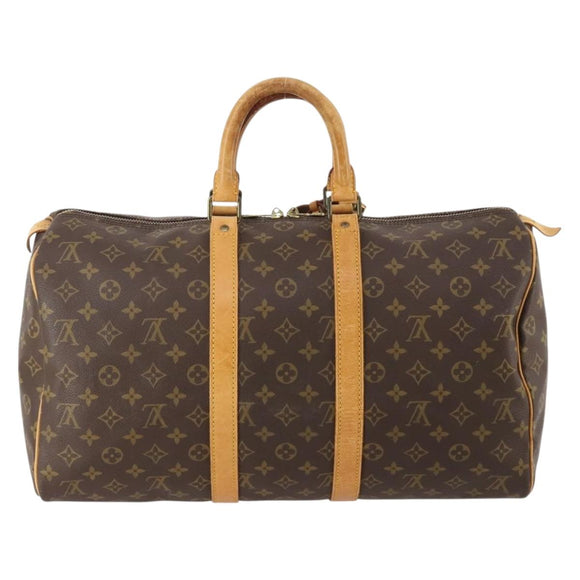 LOUIS VUITTON Monogram Keepall 45 Boston Bag M41428 LV Auth ka4305