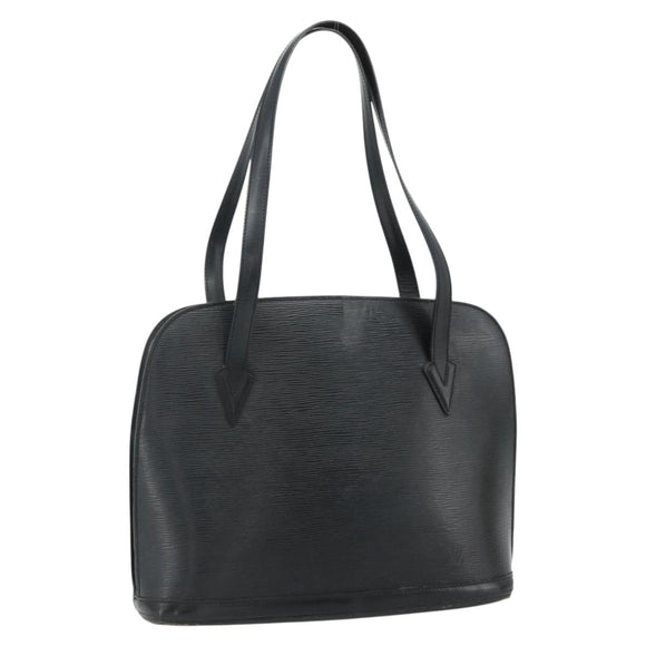 LOUIS VUITTON Epi Lussac Shoulder Bag Black M52282 LV Auth ka4310