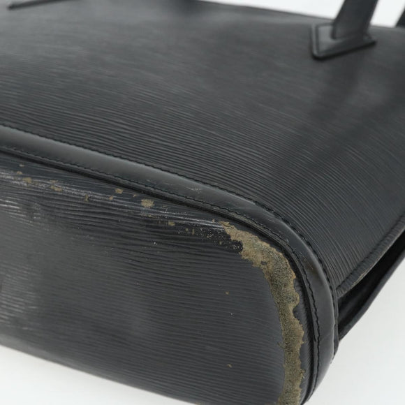 LOUIS VUITTON Epi Lussac Shoulder Bag Black M52282 LV Auth ka4310