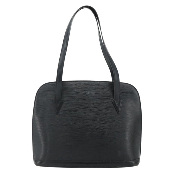LOUIS VUITTON Epi Lussac Shoulder Bag Black M52282 LV Auth ka4310