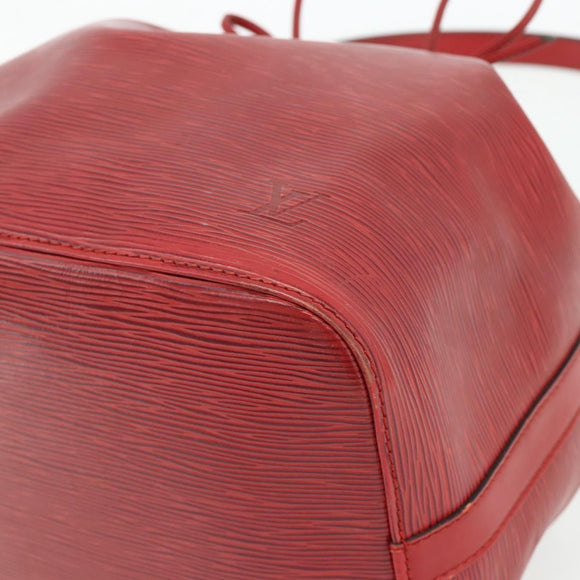 LOUIS VUITTON Epi Petit Noe Shoulder Bag Red M44107 LV Auth ka4311